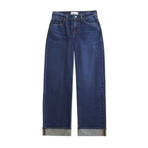 Abercrombie & Fitch Curve Love Low Rise Ultra Loose Cuffed Hem Jean, Size 33